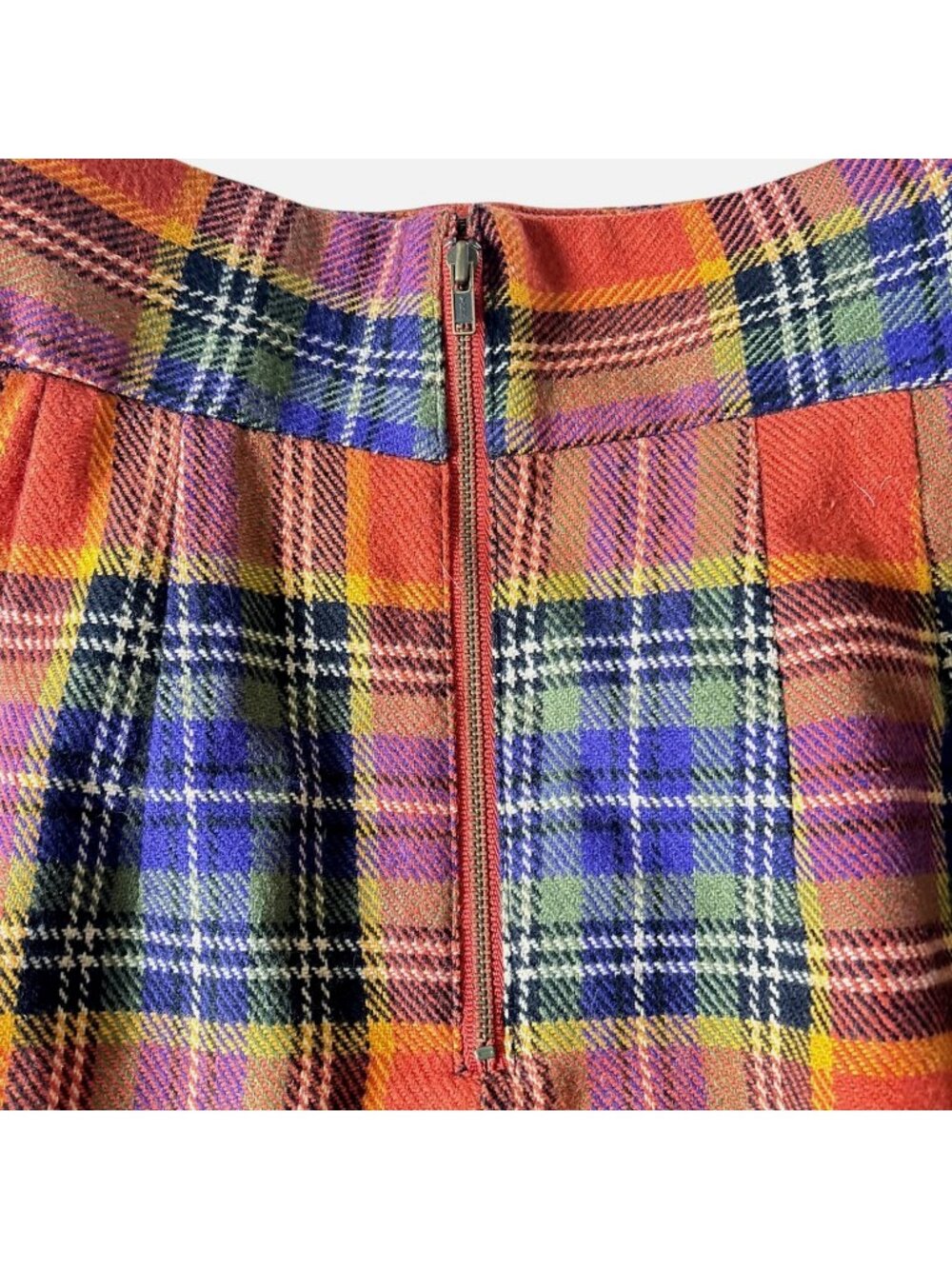 Anthropologie Plenty by Tracy Reese Easy Keeper Plaid Tulip Skirt 2 Preppy Retro - Picture 7 of 11
